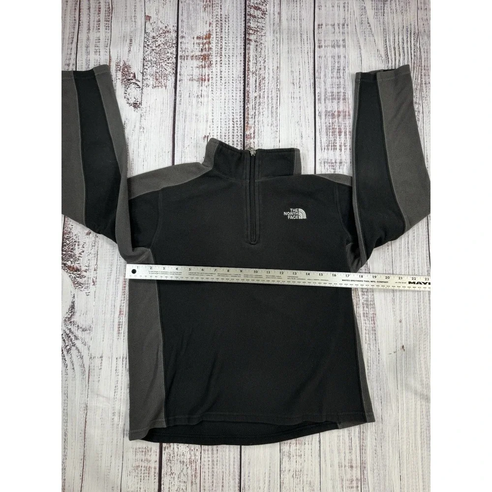 The North Face Sweater Jacket Mens Black‎ Gray Zip Fleece